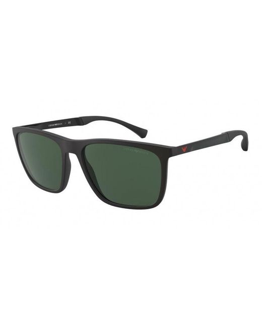 Emporio Armani Green Ea4150 506371 Sunglasses Injected Squared for men