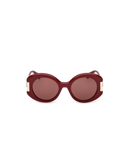 Max Mara Red Mm0188 69S Sunglasses Acetate Round Normal