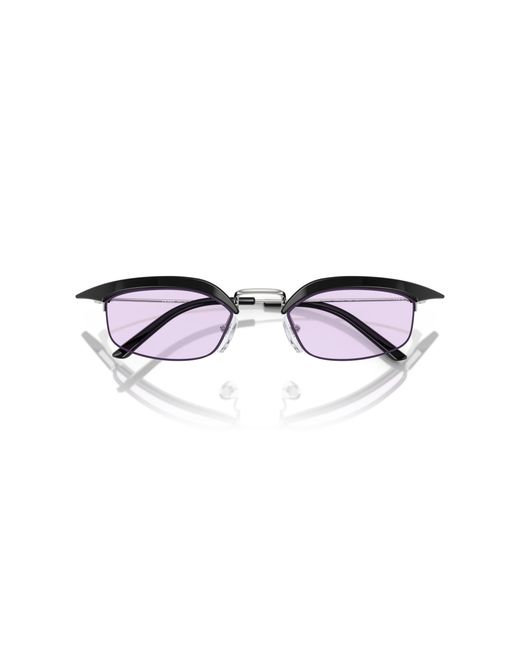 Prada Black Pr B50S Tzm40J Sunglasses Metal Squared Normal
