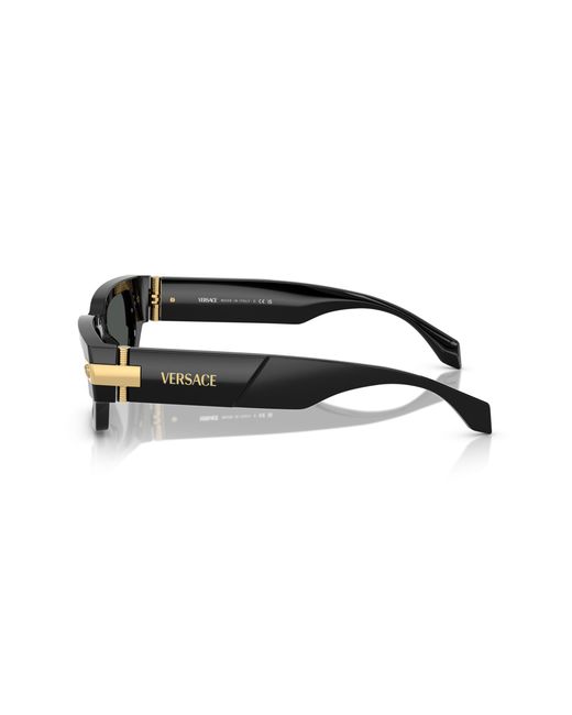 Versace Black Ve4465 Gb1/87 Sunglasses Acetate Squared Normal for men