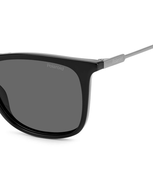 Polaroid Black Pld 4145/S/X 807/M9 Sunglasses Plastic Squared Polarized for men