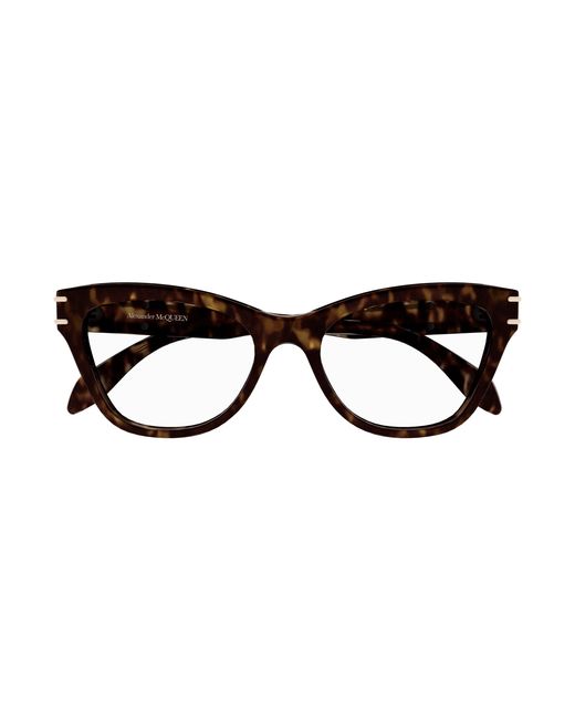 McQueen Black Am0401O 002 Optical Frames Acetate Cat Eye
