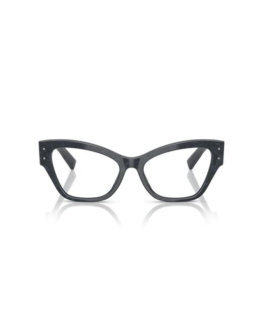 Dolce & Gabbana Black Dg3404 3441 Optical Frames Acetate Transparent Butterfly Normal