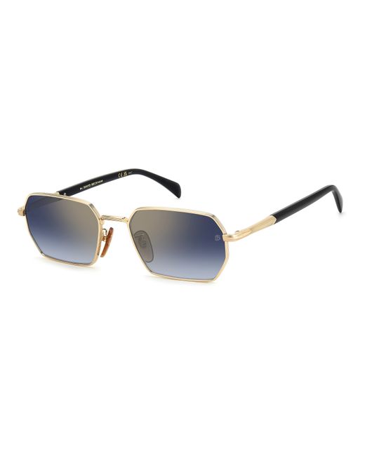 David Beckham Black Db 1174/S Rhl/1V Sunglasses Metal Squared Normal Mirror for men