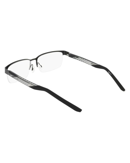 Nike Black 8184 001 Optical Frames Metal Squared Normal for men