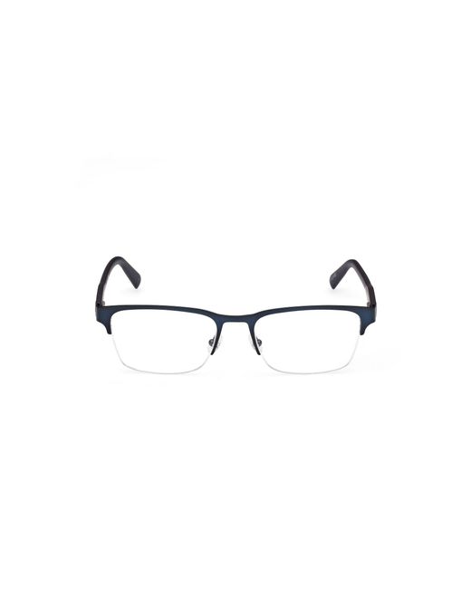 Timberland Black Tb50046 002 Optical Frames Metal Squared Normal for men