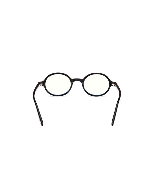 Tom Ford Black Ft5975-B 001 Optical Frames Acetate Round Normal for men