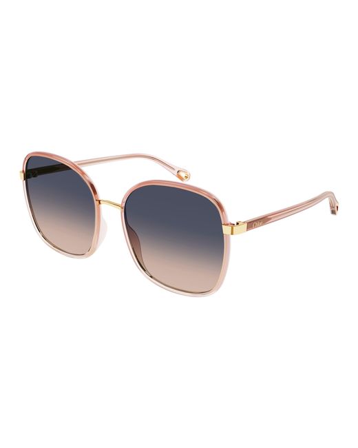 Chloé Black Ch0031S 009 Sunglasses Bio-Inject Squared Shaded