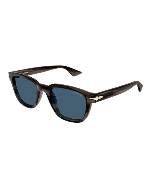 Montblanc Black Mb0302S 011 Sunglasses Acetate Squared for men