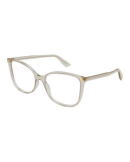 Gucci Black Gg0026O 016 Optical Frames Acetate Transparent Cat Eye