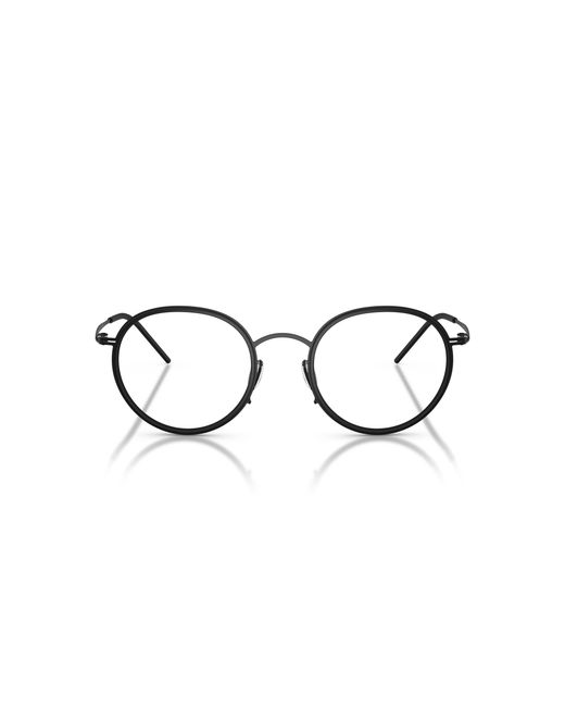 Giorgio Armani Black Ar5155 3001 Optical Frames Metal Round Normal for men