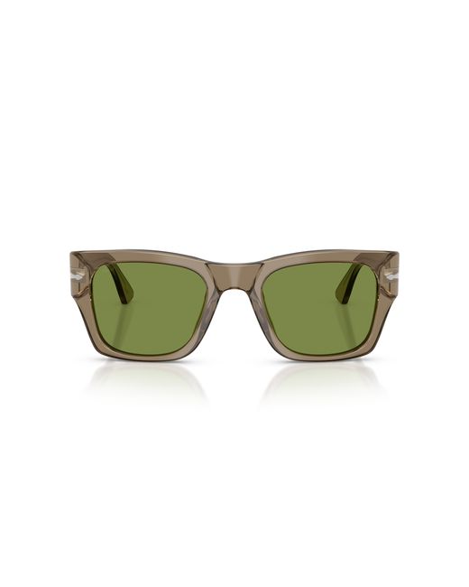 Persol Green Po3384S 12284E Sunglasses Acetate Squared Normal