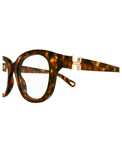 Chloé Black Ch0304O 002 Optical Frames Acetate Transparent Round