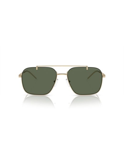 Emporio Armani Black Ea2150 301371 Sunglasses Metal Squared Normal for men