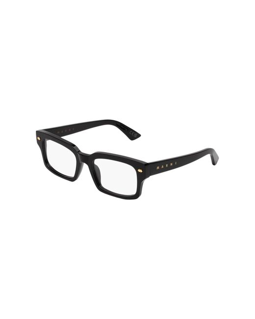 Marni Black 4Mx Eshami Optical Frames Acetate Squared