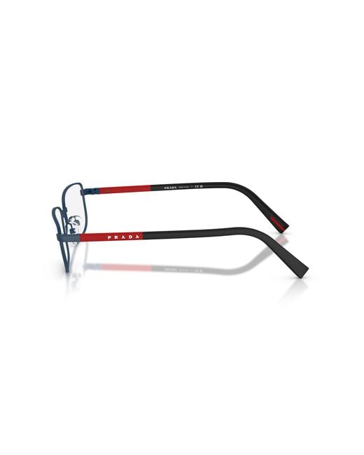 Prada Linea Rossa Black Ps 50Sv Tfy1O1 Optical Frames Metal Pillow Normal for men
