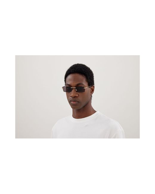 Gucci Black Gg1941S 001 Sunglasses Metal Squared for men