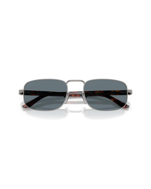 Persol Black Po1027S 513/3R Sunglasses Metal Pillow Polarized