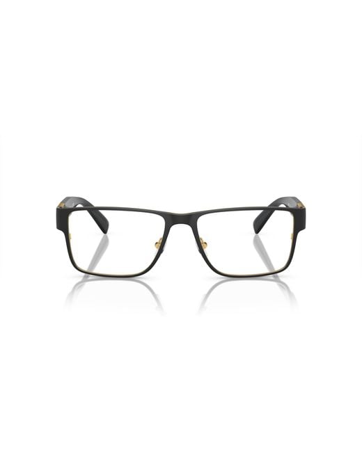 Versace Black Ve1274 1436 Optical Frames Metal Squared Normal for men