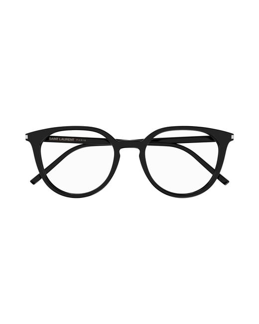 Saint Laurent Black Sl 681/F 001 Optical Frames Acetate Transparent Round