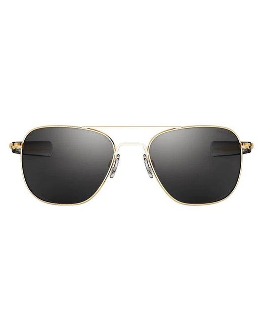 Randolph Engineering Metallic Af055 23K Outlet Sunglasses Metal Squared Normal