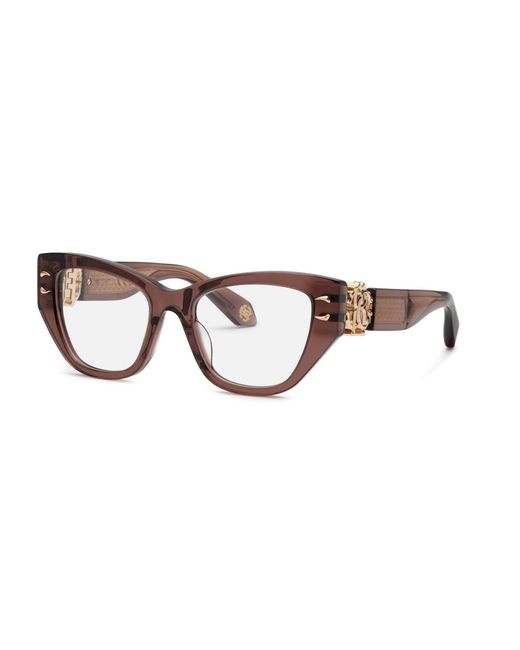 Roberto Cavalli Black Vrc075M 06Me Optical Frames Acetate Cat Eye