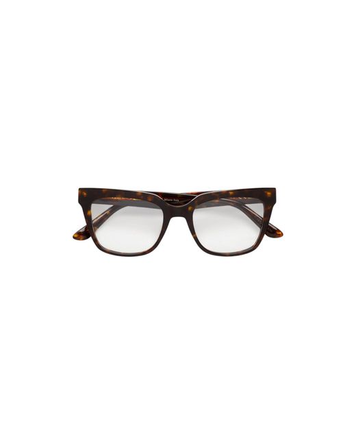 Retrosuperfuture Black Ty4 Numero 143 Burnt Optical Frames Acetate Squared