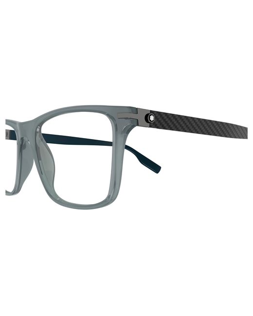 Montblanc Black Mb0251O 003 Optical Frames Acetate Squared for men