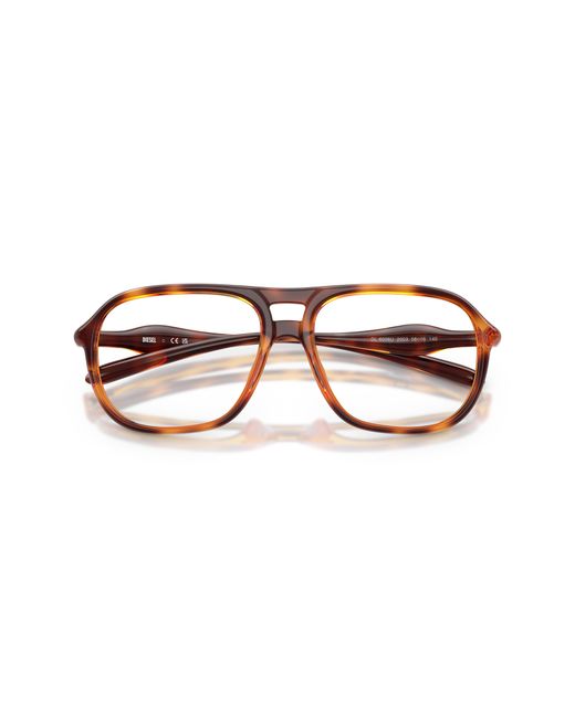 DIESEL Black Dl6008U 2003 Optical Frames Injected Round Normal
