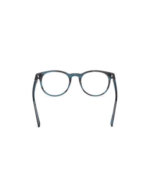 Timberland Black Tb50071 092 Optical Frames Acetate Round Normal for men
