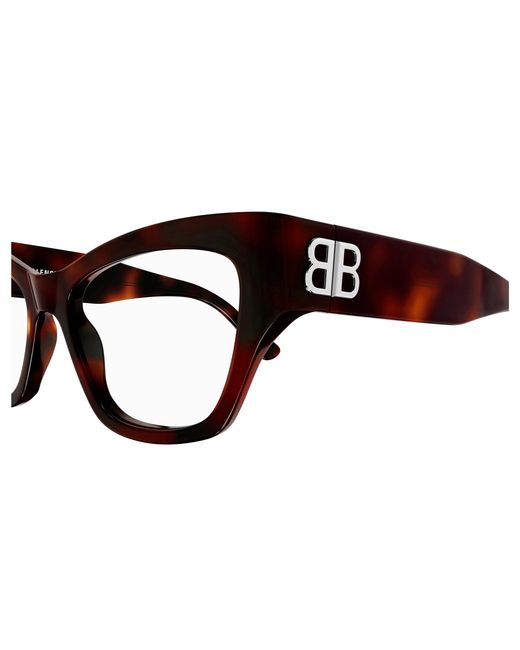 Balenciaga Black Bb0362O 004 Optical Frames Acetate Transparent Cat Eye