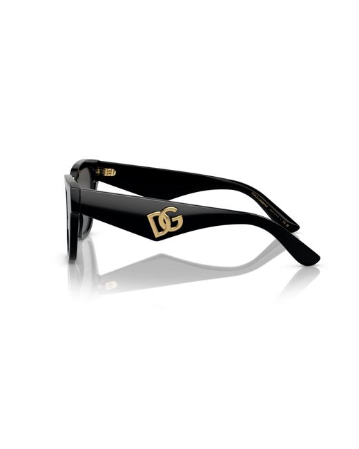 Dolce & Gabbana Black Dg4437 501/87 Sunglasses Acetate Butterfly Normal