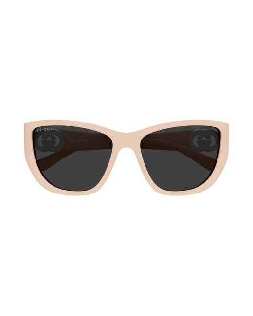 Gucci Black Gg2122S 004 Sunglasses Injected Cat Eye