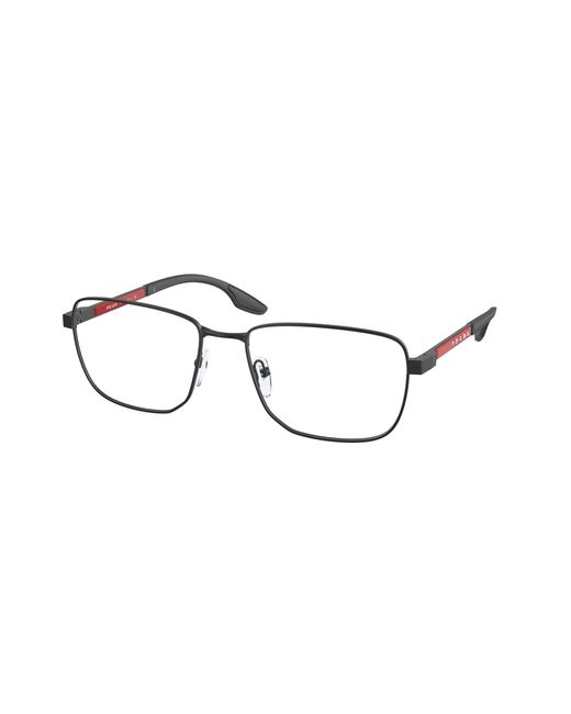 Prada Linea Rossa Black Ps 50Ov Dg01O1 Optical Frames Metal Squared for men