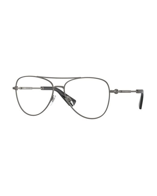 Burberry Black Be1386 1316 Optical Frames Metal Transparent Pilot Normal for men