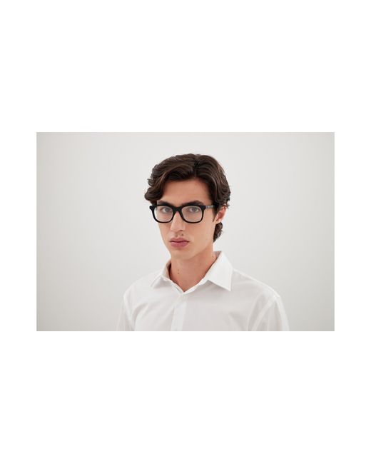 Montblanc Black Mb0385O 008 Optical Frames Acetate Transparent Squared for men