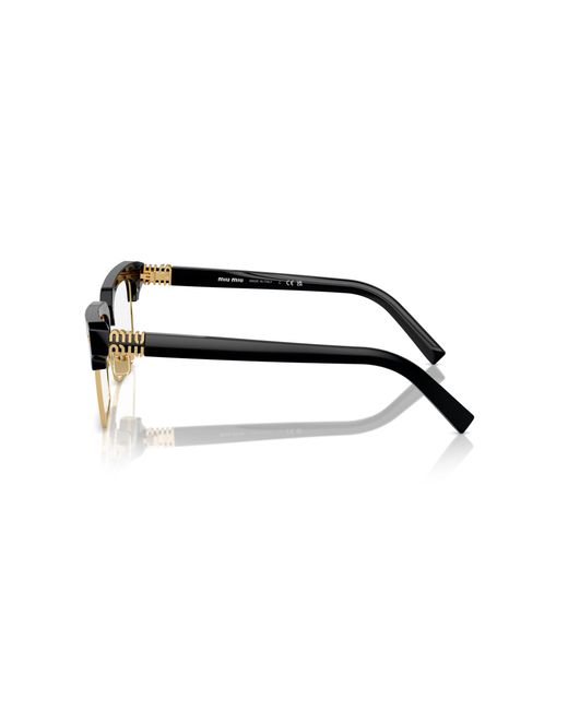 Miu Miu Black Mu 10Zs 1Ab08N Sunglasses Acetate Transparent Squared Normal Anti Light