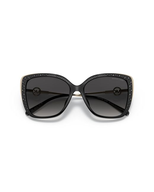 Michael Kors Black Mk2161Bu East Hampton 31108G Sunglasses Plastic Butterfly Normal Shaded