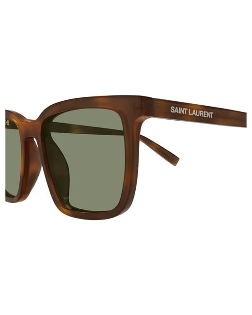 Saint Laurent Black Sl 500 009 Sunglasses Acetate Squared for men