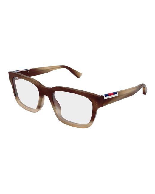 Gucci Black Gg1961O 004 Optical Frames Acetate Transparent Squared for men