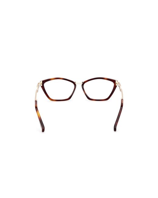 Max Mara Black Mm5152 052 Optical Frames Acetate Round Normal
