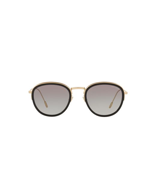 Giorgio Armani Black Ar6068 300211 Sunglasses Metal Round Shaded for men