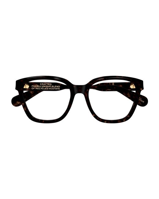 Chloé Black Ch0265O 002 Optical Frames Acetate Transparent Round