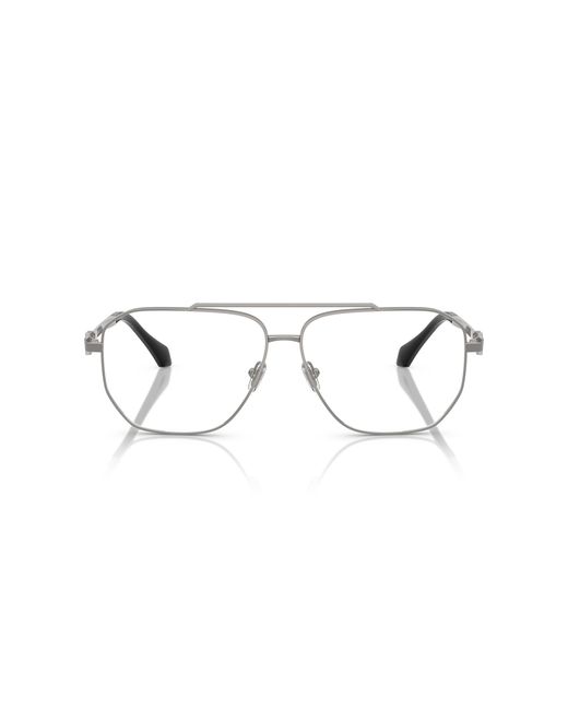 Versace Black Ve1307 1001 Optical Frames Metal Pilot Normal for men
