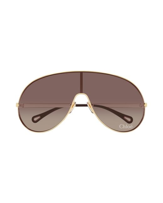 Chloé Black Ch0283S 002 Sunglasses Metal Mask