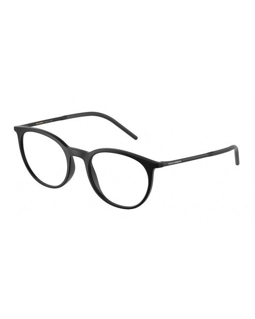 Dolce & Gabbana Black Dg5074 2525 Optical Frames Plastic Pantos for men