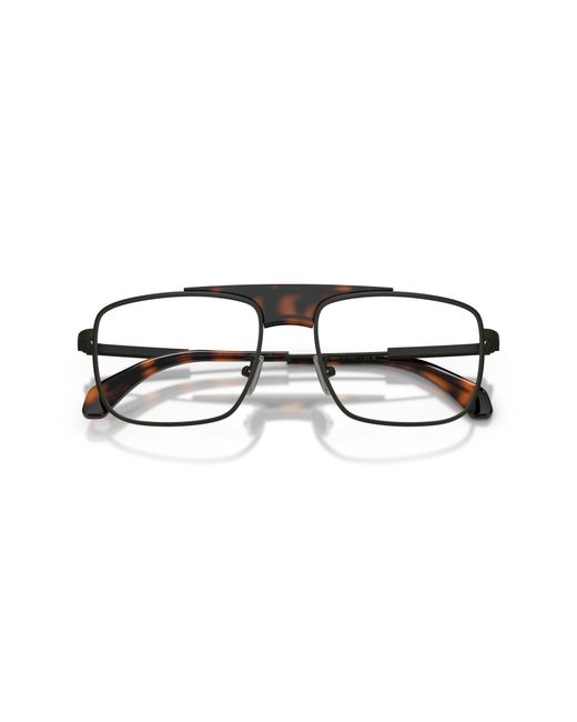 Moncler Black Me1011 1001 Optical Frames Metal Transparent Squared Normal