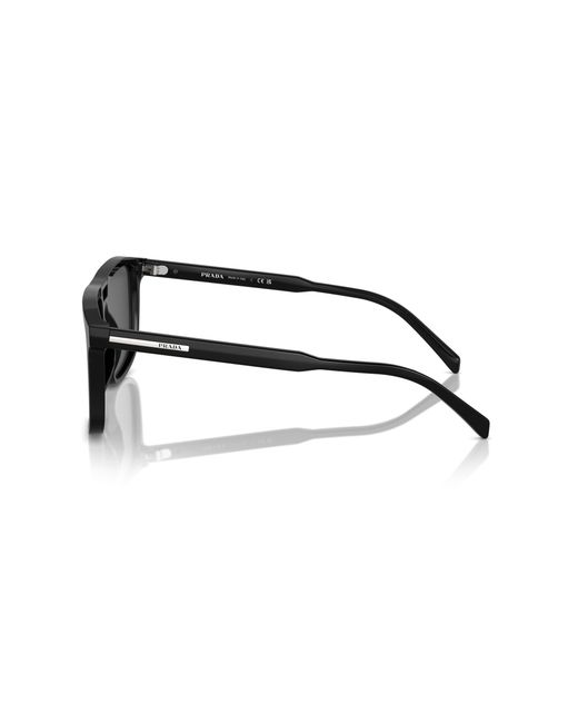 Prada Black Pr A22S 16K08Z Sunglasses Acetate Squared Normal for men