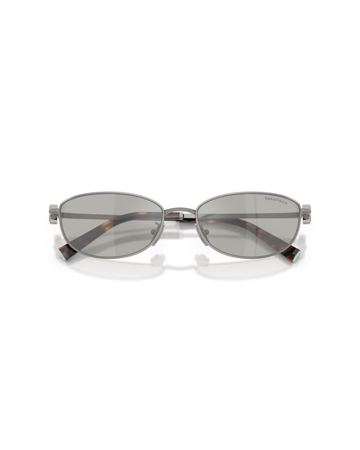 Tiffany & Co Black Tf3115 60036G Sunglasses Steel Round Mirrored