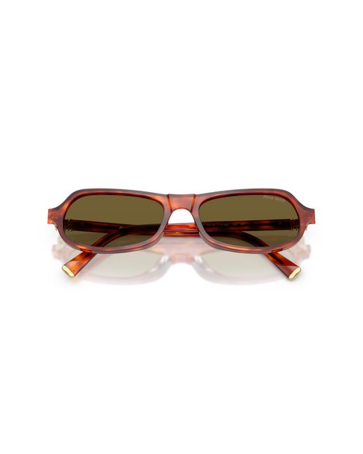 Miu Miu Black Mu B10Su 11P09Z Sunglasses Acetate Geometric Normal